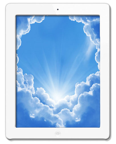 teBea Pad mit Wolken